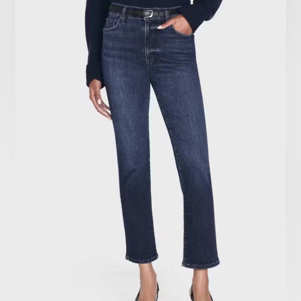 Frame NWT Le High Straight‎ Majesty Crop Denim Jeans
